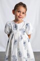 Mayoral sukienka dziecięca rozkloszowany biały 3921.6C.Mini.PPY2