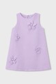 Mayoral sukienka dziecięca tkanina fioletowy 3922.6D.Mini.PPY2