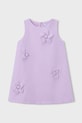 Mayoral sukienka dziecięca tkanina fioletowy 3922.6D.Mini.PPY2