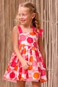 Mayoral sukienka dziecięca wzorzyste różowy 3924.6D.Mini.PPY2
