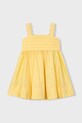 Otroška obleka Mayoral Z elastanom rumena 3926.6D.Mini.PPY2
