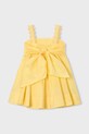 Otroška obleka Mayoral 3926.6D.Mini.PPY2 rumena SS26