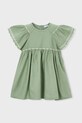 Mayoral sukienka dziecięca rozkloszowany zielony 3927.6E.Mini.PPY2