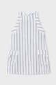 Ľanové šaty pre deti Mayoral pásiky biela 3929.6F.Mini.PPY2
