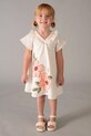 Mayoral sukienka z dodatkiem lnu dziecięca 3931.6G.Mini.PPY2