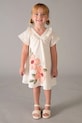 Mayoral sukienka z dodatkiem lnu dziecięca 3931.6G.Mini.PPY2