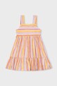 Mayoral sukienka dziecięca rozkloszowany pomarańczowy 3936.6J.Mini.PPY2