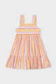 Mayoral sukienka dziecięca rozkloszowany pomarańczowy 3936.6J.Mini.PPY2