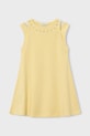 Παιδικό βαμβακερό φόρεμα Mayoral βαμβάκι κίτρινο 3938.6K.Mini.PPY2