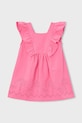 Хлопковое детское платье Mayoral хлопок розовый 3939.6L.Mini.PPY2