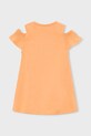 Dziewczynka Mayoral sukienka bawełniana dziecięca 3941.6L.Mini.PPY2 pomarańczowy