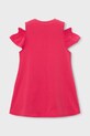 Mayoral sukienka bawełniana dziecięca 3941.6L.Mini.PPY2 różowy SS26