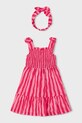 Mayoral rochie din bumbac pentru copii mini roz 3942.6M.Mini.PPY2