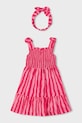 Mayoral rochie din bumbac pentru copii mini roz 3942.6M.Mini.PPY2