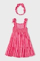 Mayoral rochie din bumbac pentru copii 3942.6M.Mini.PPY2 roz SS26