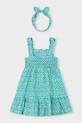Κοριτσίστικα Παιδικό βαμβακερό φόρεμα Mayoral 3942.6M.Mini.PPY2 μπλε