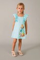 Dievčenské šaty Mayoral s elastanom modrá 3943.6M.Mini.PPY2