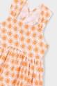 Παιδικό βαμβακερό φόρεμα Mayoral πορτοκαλί 3944.6N.Mini.PPY2
