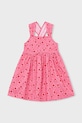 Παιδικό βαμβακερό φόρεμα Mayoral 3944.6N.Mini.PPY2 ροζ SS26