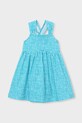 Παιδικό βαμβακερό φόρεμα Mayoral βαμβάκι μπλε 3944.6N.Mini.PPY2