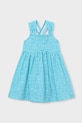 Παιδικό βαμβακερό φόρεμα Mayoral βαμβάκι μπλε 3944.6N.Mini.PPY2