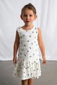 Mayoral sukienka dziecięca rozkloszowany biały 3945.6N.Mini.PPY2
