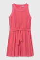 Mayoral sukienka dziecięca tkanina różowy 6908.8B.Junior.PPY2