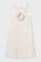 Mayoral sukienka dziecięca 6909.8B.Junior.PPY2 beżowy SS26