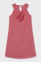 Mayoral sukienka dziecięca tkanina różowy 6909.8B.Junior.PPY2