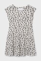 Mayoral sukienka bawełniana dziecięca 6912.8E.Junior.PPY2 beżowy SS26