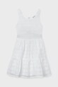 Mayoral sukienka bawełniana dziecięca bawełna biały 6913.8F.Junior.PPY2