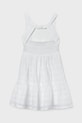 Mayoral sukienka bawełniana dziecięca 6913.8F.Junior.PPY2 biały SS26
