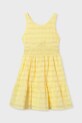 Παιδικό βαμβακερό φόρεμα Mayoral 6913.8F.Junior.PPY2 κίτρινο SS26