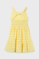 Κοριτσίστικα Παιδικό βαμβακερό φόρεμα Mayoral 6913.8F.Junior.PPY2 κίτρινο