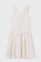 Mayoral sukienka dziecięca z elastanem biały 6916.8H.Junior.PPY2