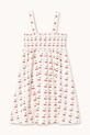 Otroška bombažna obleka Tinycottons CHERRIES STRAP DRESS SS26.020 bela SS26