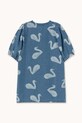 Dziewczynka Tinycottons sukienka bawełniana dziecięca BIG SWANS DRESS SS26.325 niebieski