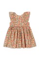 Konges Sløjd sukienka bawełniana dziecięca CIANNA DRESS GOTS KS104732.PPY2 multicolor SS26