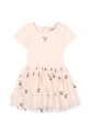 Konges Sløjd sukienka dziecięca BALLERINA DRESS wzorzyste różowy KS104658.PPY2