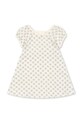 Konges Sløjd sukienka bawełniana dziecięca CLASSIC SS DRESS GOTS wzorzyste beżowy KS104734.PPY2
