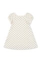 Konges Sløjd sukienka bawełniana dziecięca CLASSIC SS DRESS GOTS KS104734.PPY2 beżowy SS26