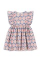 Dievčenské bavlnené šaty Konges Sløjd KIM FRILL DRESS GOTS bavlna viacfarebná KS104904.PPY2
