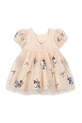 Djevojčice Dječja haljina Konges Sløjd YVONNE PUFF DRESS KS105138.PPY2 bež