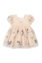 Djevojčice Dječja haljina Konges Sløjd YVONNE PUFF DRESS KS105138.PPY2 bež