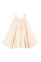 Konges Sløjd sukienka dziecięca COCO STRAP DRESS GOTS KS104744.PPY2 beżowy SS26