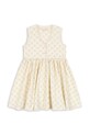 Konges Sløjd sukienka bawełniana dziecięca COEUR LACE DRESS GOTS KS104747.PPY2 beżowy SS26