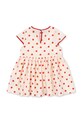 Konges Sløjd sukienka bawełniana dziecięca VIVO DRESS GOTS KS105126.PPY2 beżowy SS26