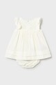 Mayoral Newborn sukienka bawełniana niemowlęca 1803.2B.Newborn.PPY2 beżowy SS26
