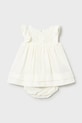 Mayoral Newborn sukienka bawełniana niemowlęca 1803.2B.Newborn.PPY2 beżowy SS26