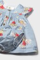 Dievča Detské bavlnené šaty Mayoral Newborn 1805.2D.Newborn.PPY2 modrá